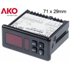 Controler electronic / termostat digital 12Vac/Vdc 2 relee 1 sonda NTC/PTC/Pt100/TC(J,K)/mA AKO-D14727 #378429